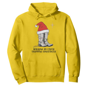 Western Christian Cowboy Hoodie Walking By Faith Tripping Constantly TS14 Daisy Print Your Wear