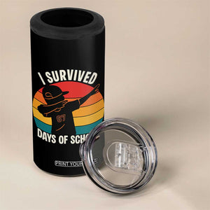 I Survived 67 Days Of School 4 in 1 Can Cooler Tumbler Funny Boys Kids TS14 Print Your Wear