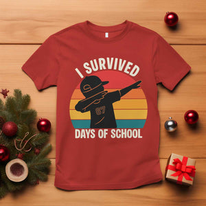 I Survived 67 Days Of School T Shirt Funny Boys Kids TS14 Red Print Your Wear