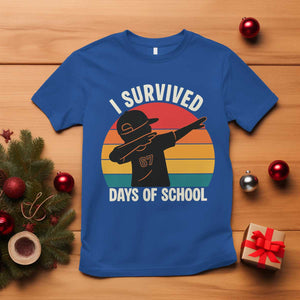 I Survived 67 Days Of School T Shirt Funny Boys Kids TS14 Royal Blue Print Your Wear