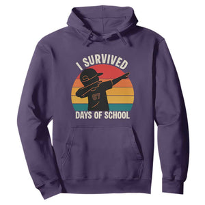 I Survived 67 Days Of School Hoodie Funny Boys Kids TS14 Purple Print Your Wear