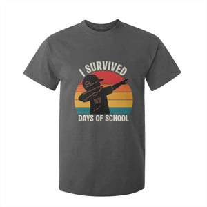 I Survived 67 Days Of School T Shirt For Kid Funny Boys Kids TS14 Dark Heather Print Your Wear