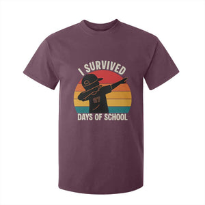 I Survived 67 Days Of School T Shirt For Kid Funny Boys Kids TS14 Maroon Print Your Wear