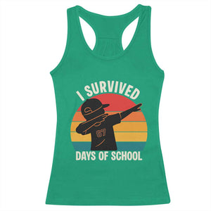 I Survived 67 Days Of School Racerback Tank Top Funny Boys Kids TS14 Irish Green Print Your Wear