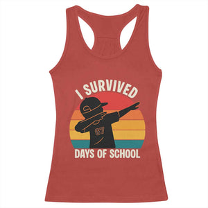 I Survived 67 Days Of School Racerback Tank Top Funny Boys Kids TS14 Red Print Your Wear