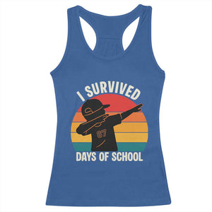 I Survived 67 Days Of School Racerback Tank Top Funny Boys Kids TS14 Royal Blue Print Your Wear