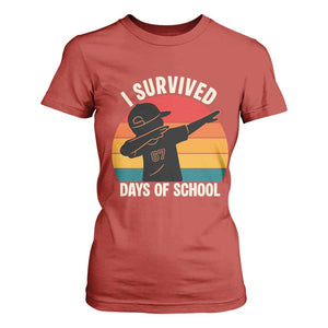 I Survived 67 Days Of School T Shirt For Women Funny Boys Kids TS14 Red Print Your Wear