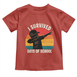 I Survived 67 Days Of School Toddler T Shirt Funny Boys Kids TS14 Red Print Your Wear