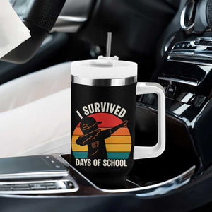 I Survived 67 Days Of School Tumbler With Handle Funny Boys Kids TS14 Print Your Wear