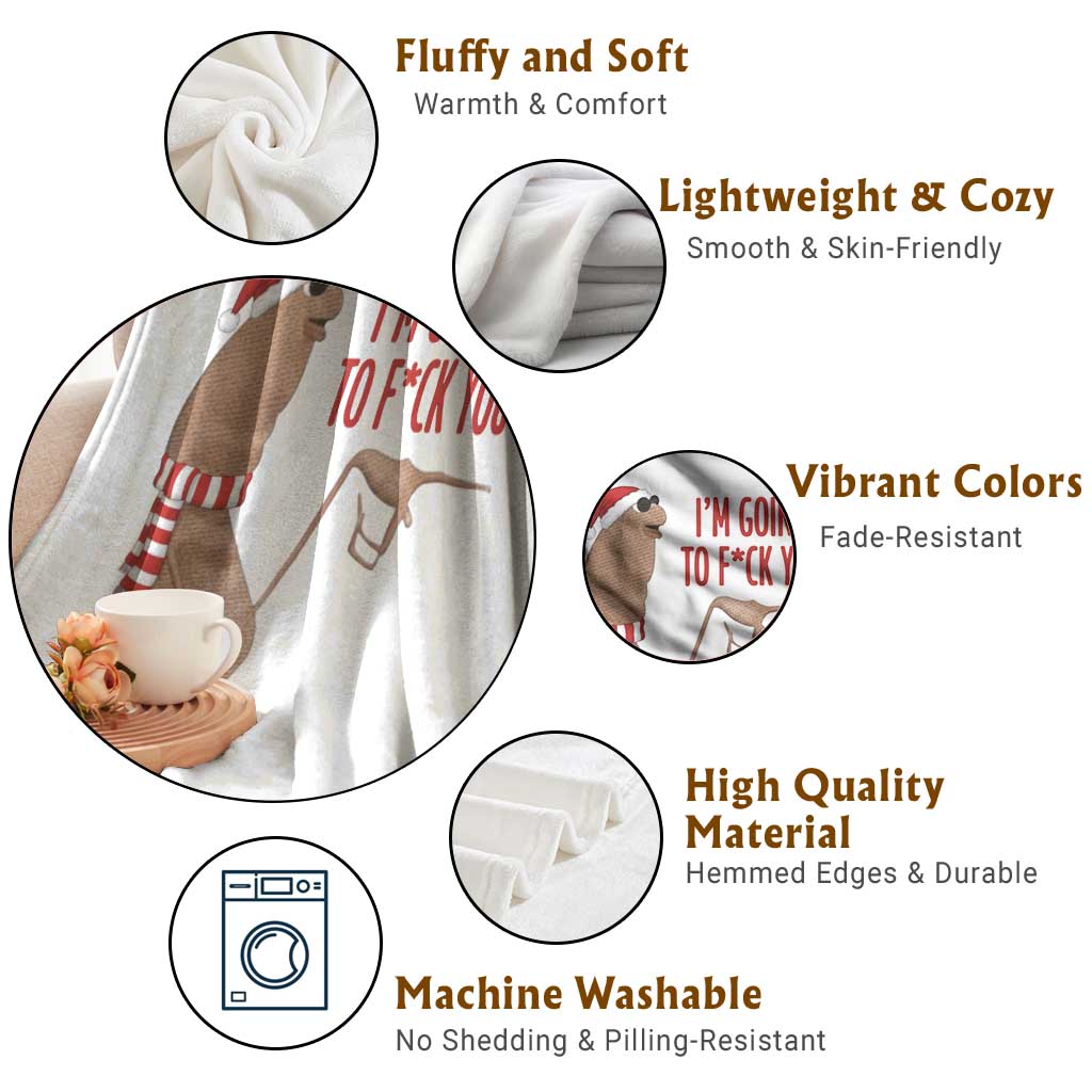 Marcus The Worm Christmas Meme Throw Blanket I Am Going To Fck You TS14 Print Your Wear