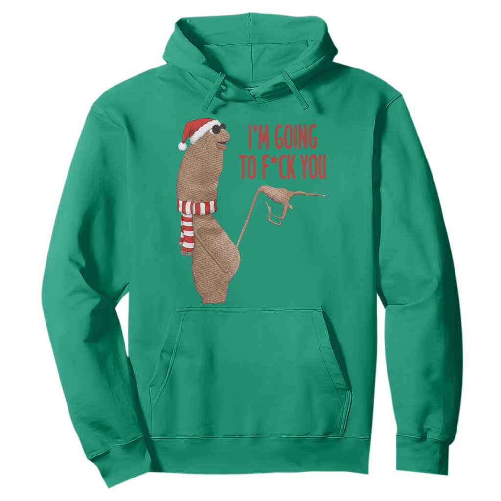 Marcus The Worm Christmas Meme Hoodie I Am Going To Fck You TS14 Irish Green Print Your Wear
