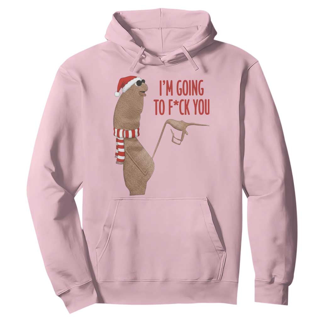 Marcus The Worm Christmas Meme Hoodie I Am Going To Fck You TS14 Light Pink Print Your Wear