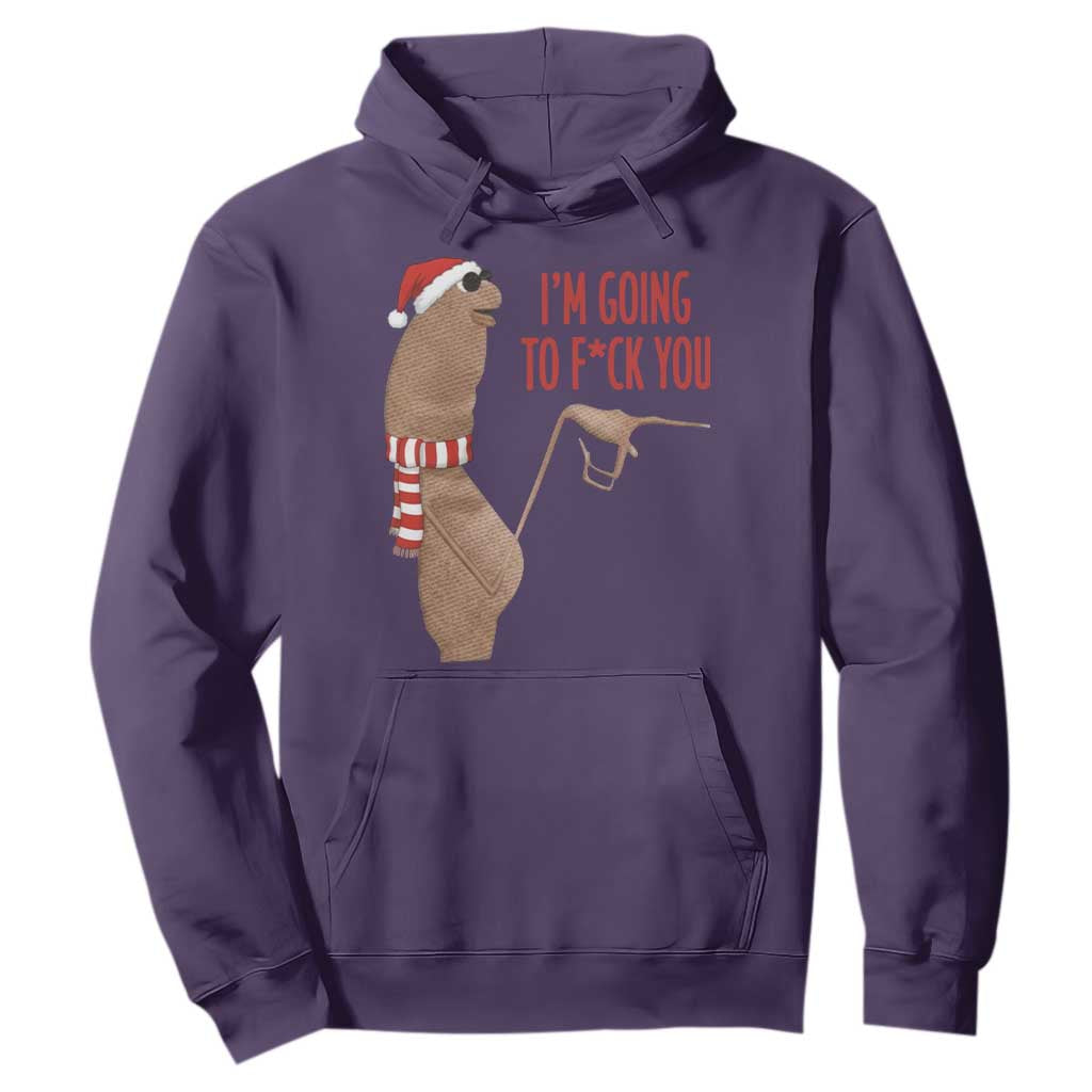 Marcus The Worm Christmas Meme Hoodie I Am Going To Fck You TS14 Purple Print Your Wear