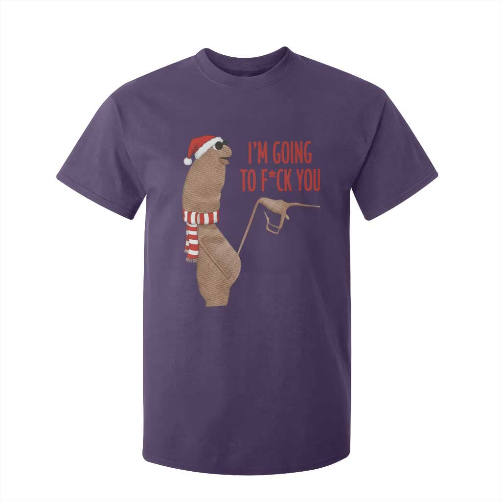 Marcus The Worm Christmas Meme T Shirt For Kid I Am Going To Fck You TS14 Purple Print Your Wear