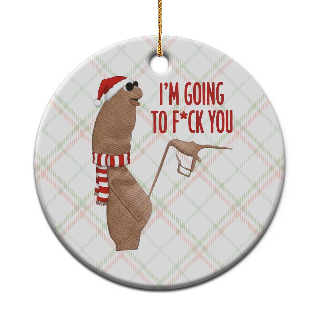 Marcus The Worm Christmas Meme Ceramic Ornament I Am Going To Fck You TS14 1pc Christmas Plaid Print Your Wear