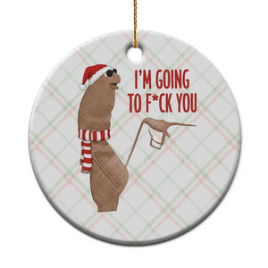 Marcus The Worm Christmas Meme Ceramic Ornament I Am Going To Fck You TS14 1pc Christmas Plaid Print Your Wear