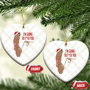 Marcus The Worm Christmas Meme Ceramic Ornament I Am Going To Fck You TS14 Print Your Wear