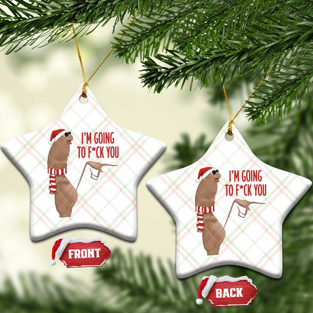 Marcus The Worm Christmas Meme Ceramic Ornament I Am Going To Fck You TS14 Print Your Wear