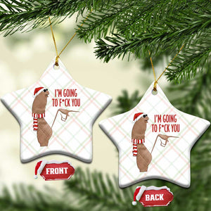 Marcus The Worm Christmas Meme Ceramic Ornament I Am Going To Fck You TS14 Print Your Wear