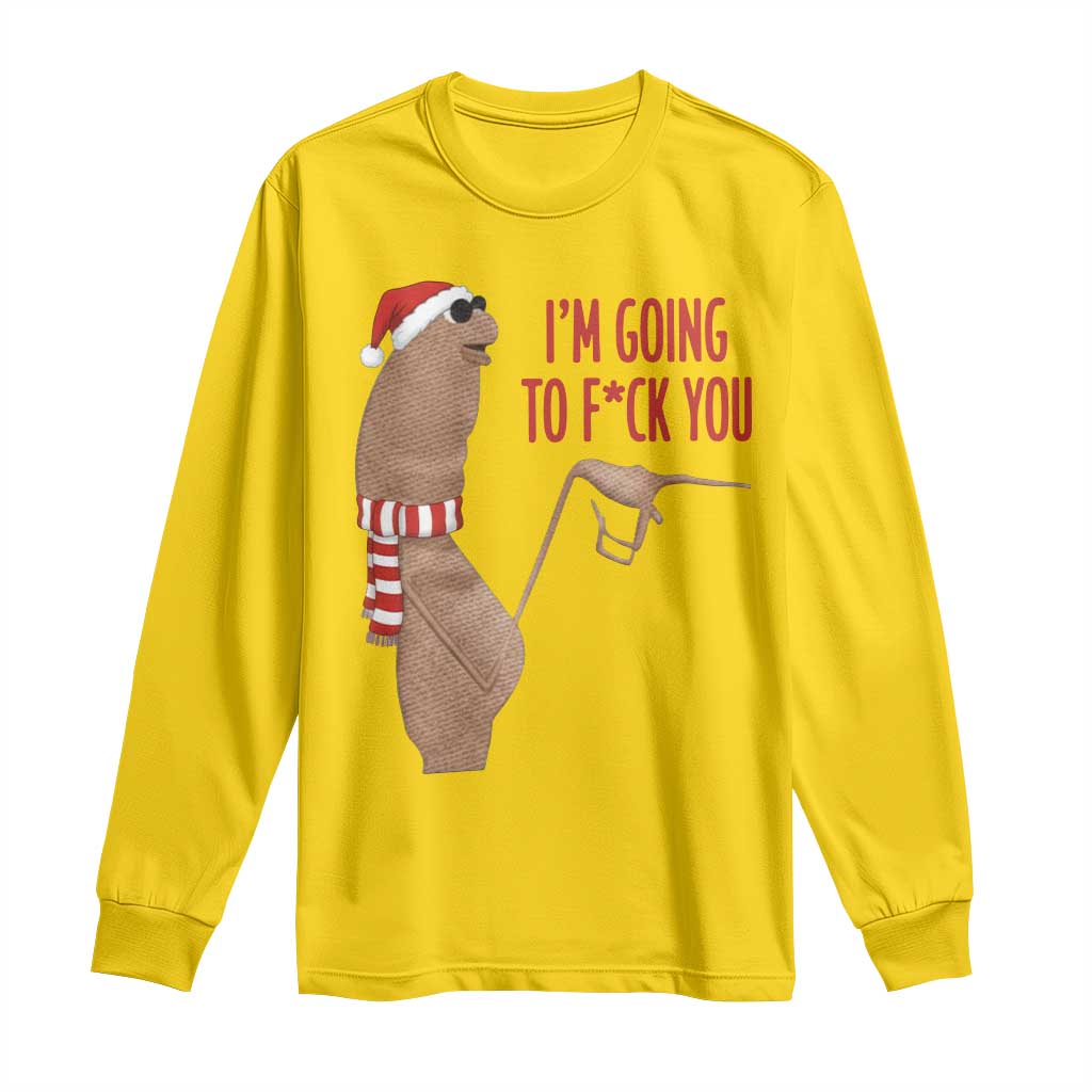 Marcus The Worm Christmas Meme Long Sleeve Shirt I Am Going To Fck You TS14 Daisy Print Your Wear