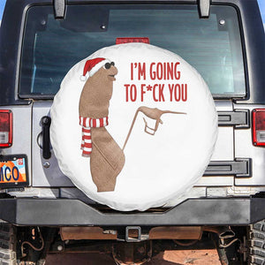 Marcus The Worm Christmas Meme Spare Tire Cover I Am Going To Fck You TS14 No hole White Print Your Wear