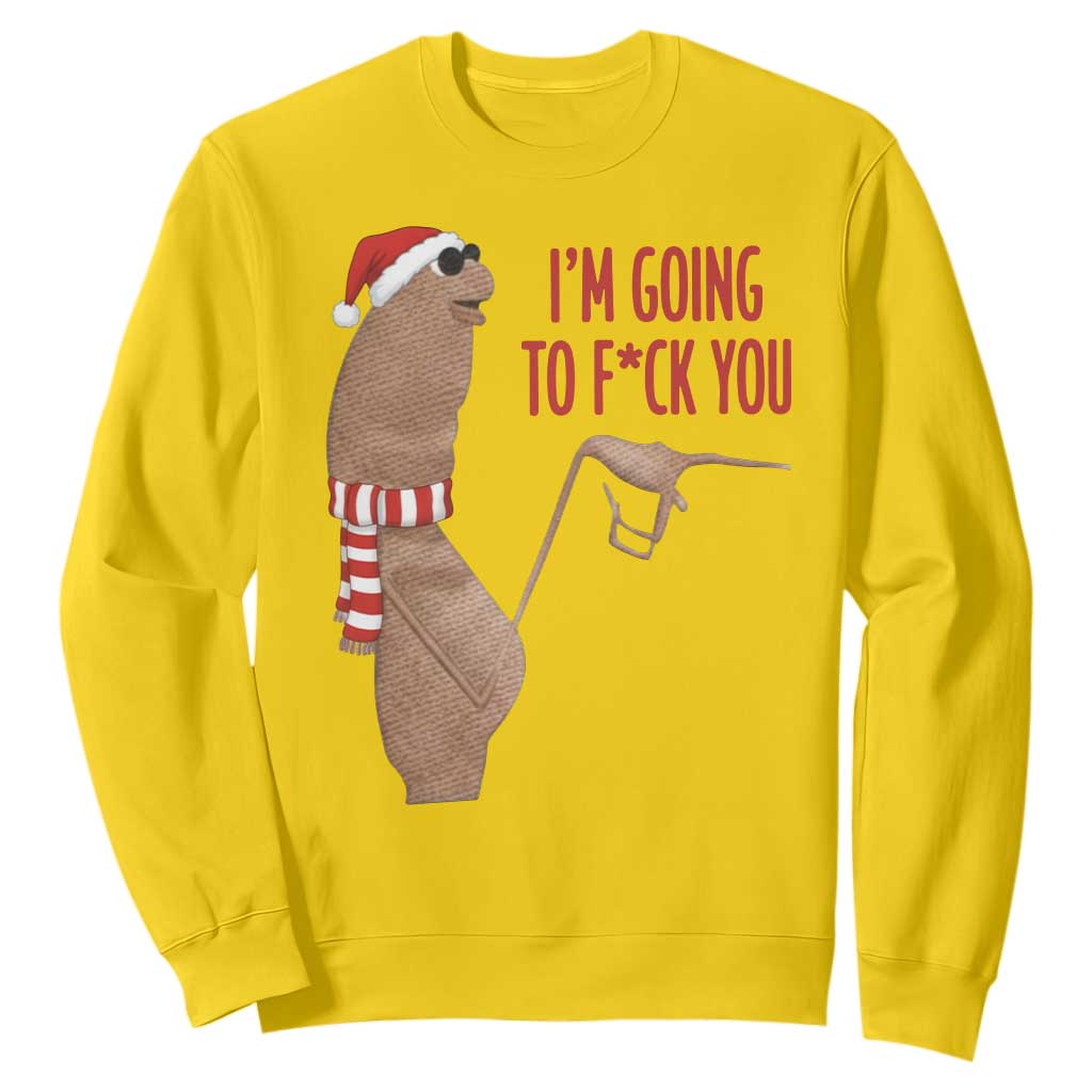 Marcus The Worm Christmas Meme Sweatshirt I Am Going To Fck You TS14 Daisy Print Your Wear