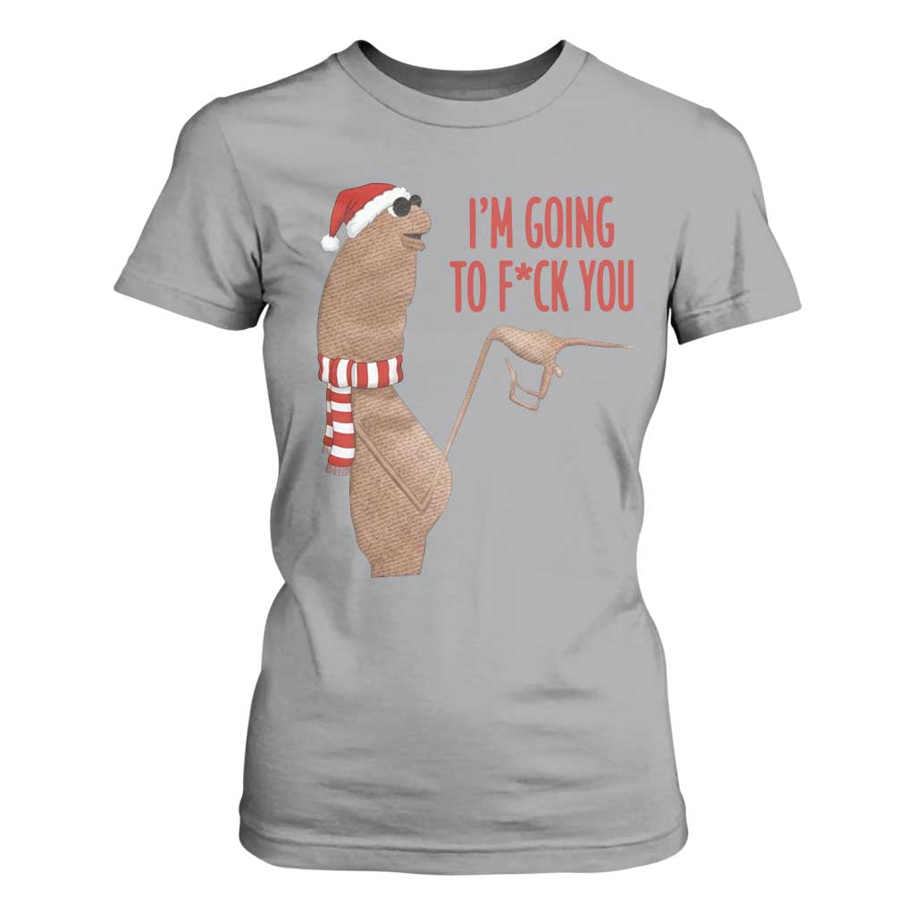 Marcus The Worm Christmas Meme T Shirt For Women I Am Going To Fck You TS14 Sport Gray Print Your Wear
