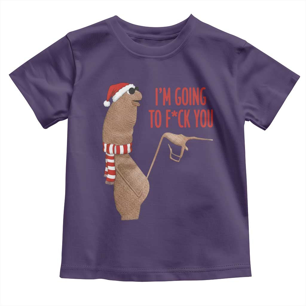 Marcus The Worm Christmas Meme Toddler T Shirt I Am Going To Fck You TS14 Purple Print Your Wear