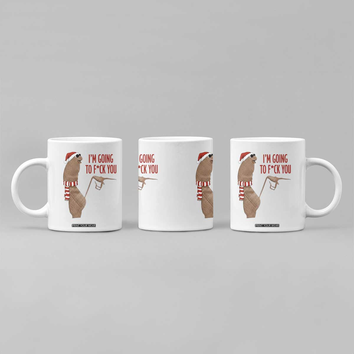 Marcus The Worm Christmas Meme Coffee Mug I Am Going To Fck You - Print Your Wear
