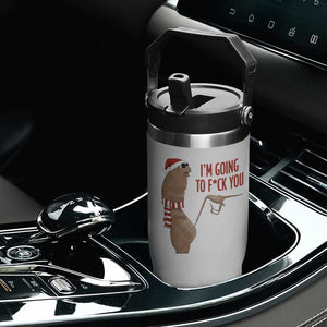 Marcus The Worm Christmas Meme Flip Straw Tumbler I Am Going To Fck You - Print Your Wear