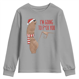 Marcus The Worm Christmas Meme Youth Sweatshirt I Am Going To Fck You TS14 Sport Gray Print Your Wear