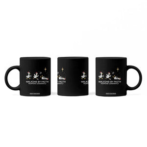 Christian Goose Christmas Coffee Mug Walking By Faith Tripping Constantly Funny Quote TS14 Print Your Wear