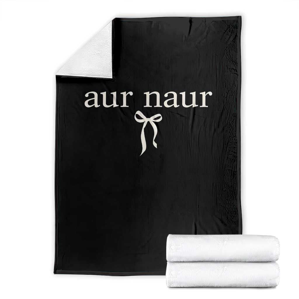 Aur Naur Throw Blanket Funny Sarcastic Oh No Australian Accent TS14 Black Print Your Wear