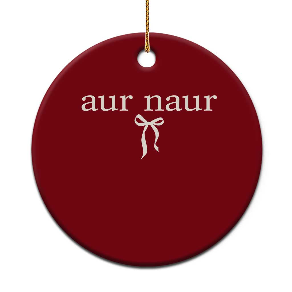 Aur Naur Ceramic Ornament Funny Sarcastic Oh No Australian Accent TS14 1pc Red Print Your Wear