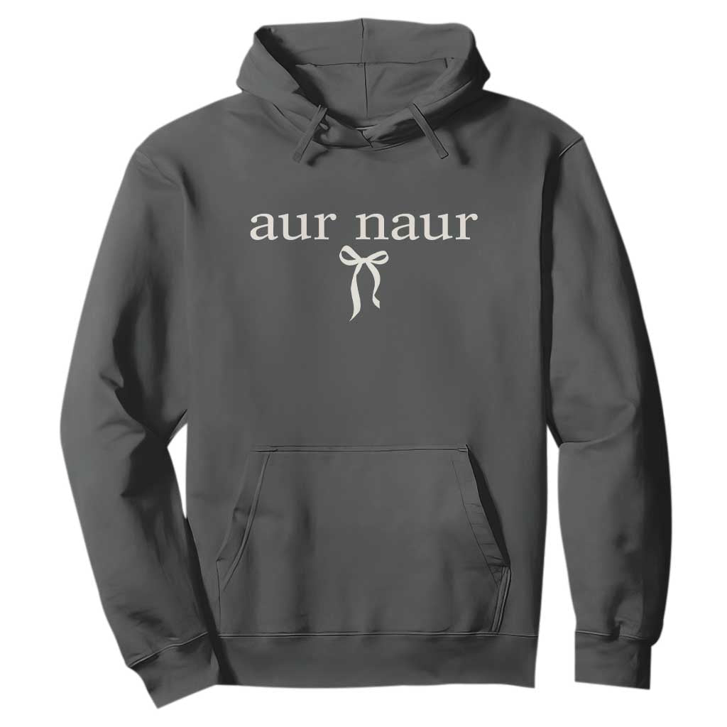 Aur Naur Hoodie Funny Sarcastic Oh No Australian Accent TS14 Dark Heather Print Your Wear