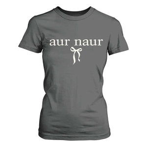Aur Naur T Shirt For Women Funny Sarcastic Oh No Australian Accent TS14 Dark Heather Print Your Wear