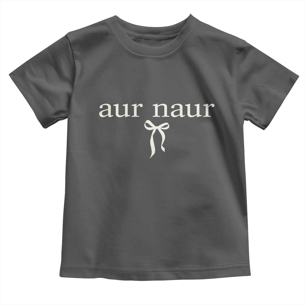 Aur Naur Toddler T Shirt Funny Sarcastic Oh No Australian Accent TS14 Dark Heather Print Your Wear