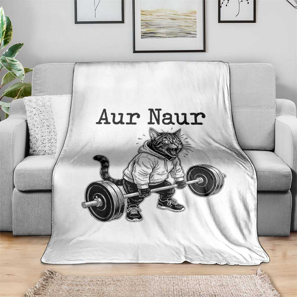 Aur Naur Raccoon Meme Throw Blanket Funny Sarcastic Oh No Australian Accent TS14 Print Your Wear