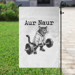 Aur Naur Raccoon Meme Garden Flag Funny Sarcastic Oh No Australian Accent TS14 Print Your Wear