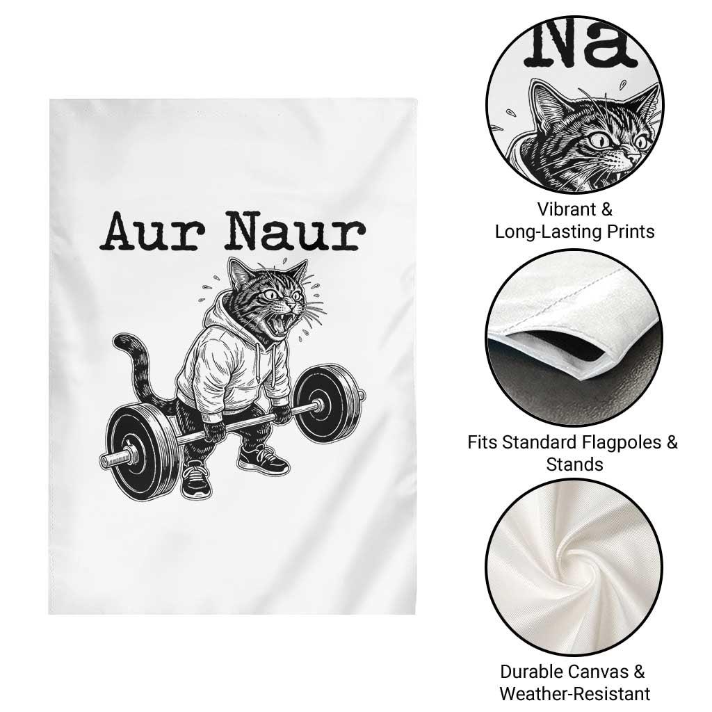 Aur Naur Raccoon Meme Garden Flag Funny Sarcastic Oh No Australian Accent TS14 Print Your Wear