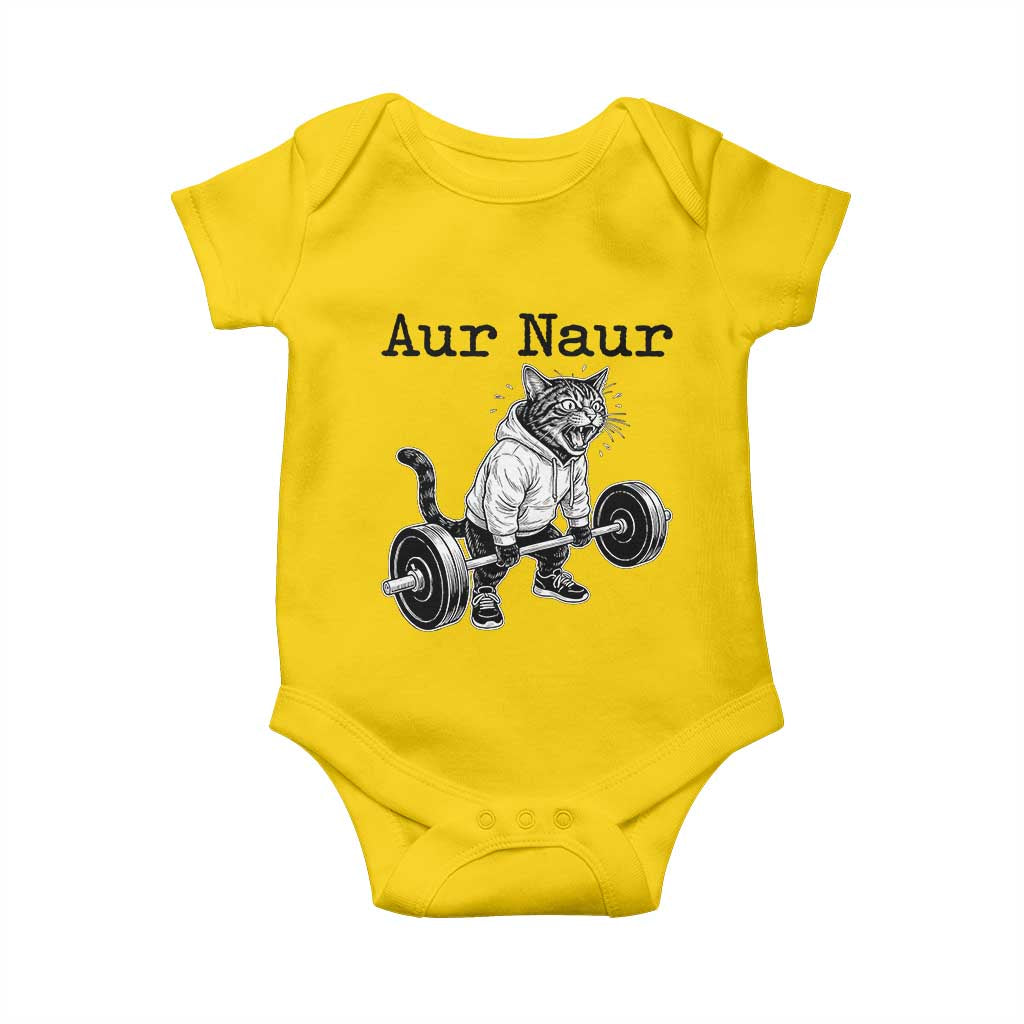 Aur Naur Raccoon Meme Baby Onesie Funny Sarcastic Oh No Australian Accent TS14 Daisy Print Your Wear