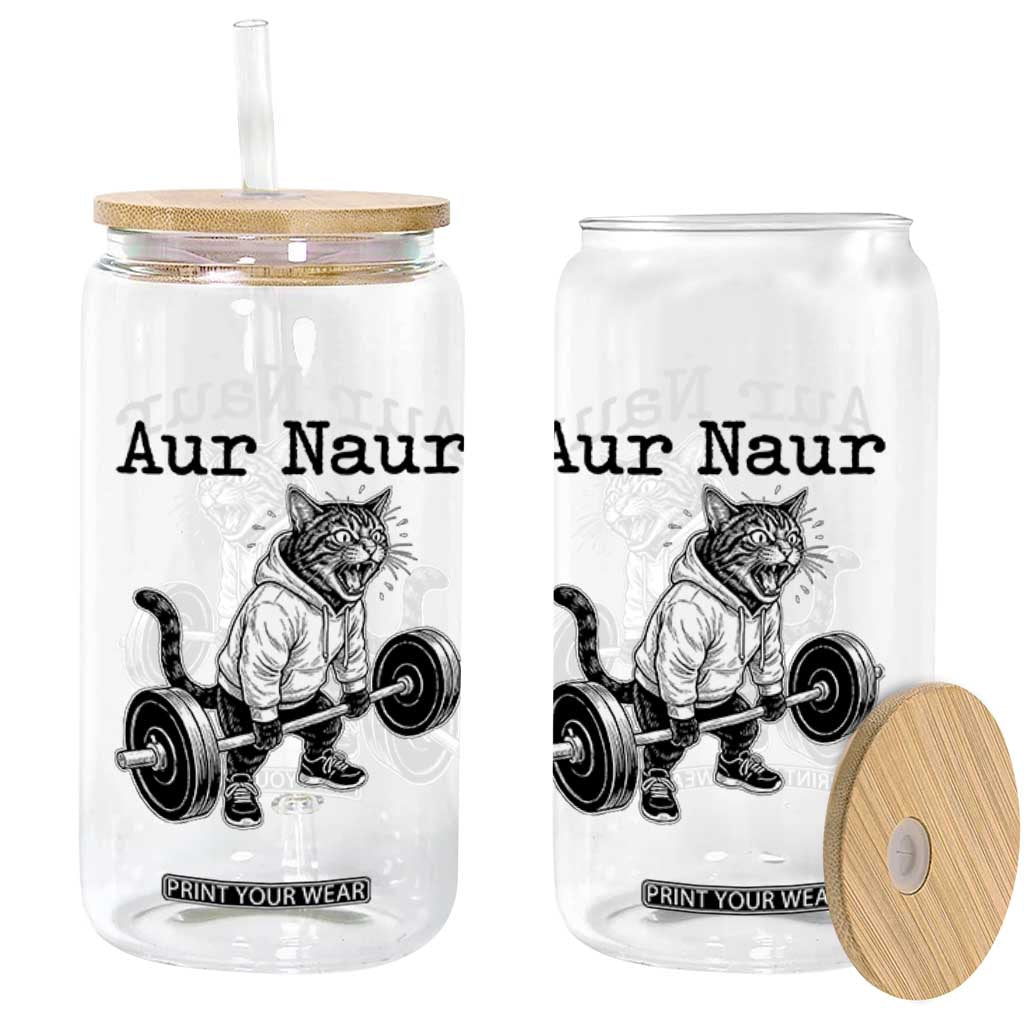 Aur Naur Raccoon Meme Glass Can Funny Sarcastic Oh No Australian Accent TS14 Print Your Wear