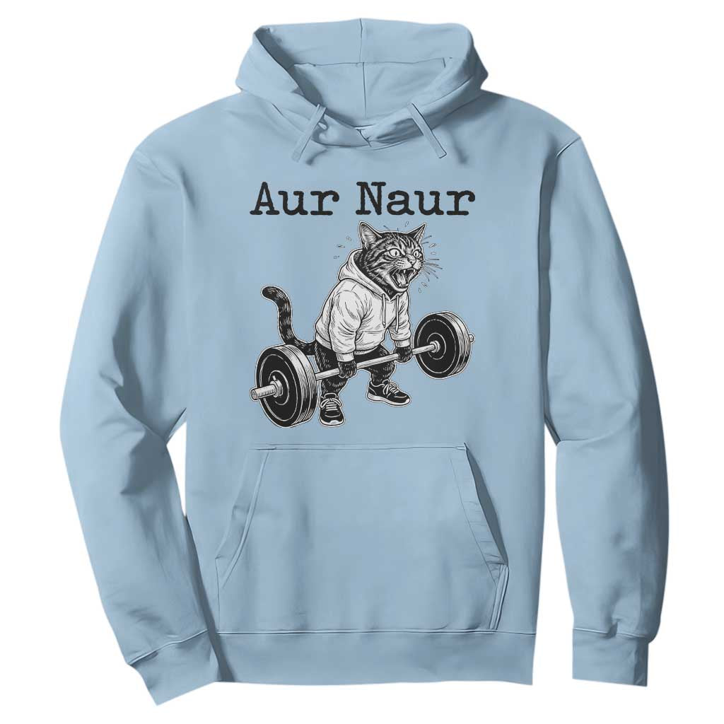Aur Naur Raccoon Meme Hoodie Funny Sarcastic Oh No Australian Accent TS14 Light Blue Print Your Wear