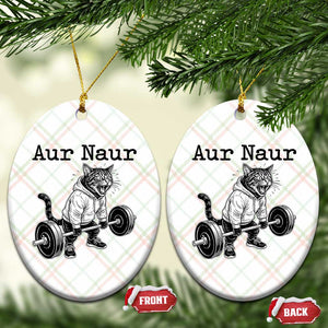 Aur Naur Raccoon Meme Ceramic Ornament Funny Sarcastic Oh No Australian Accent TS14 Print Your Wear