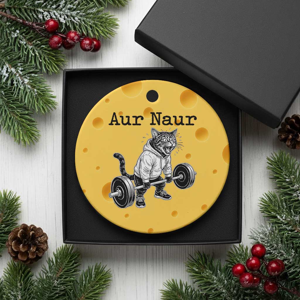 Aur Naur Raccoon Meme Ceramic Ornament Funny Sarcastic Oh No Australian Accent TS14 1pc Yellow Cheese Print Your Wear