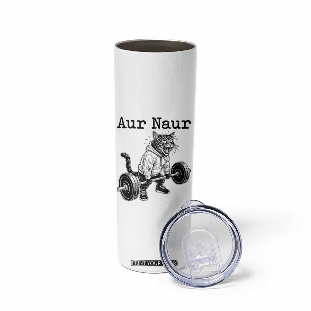Aur Naur Raccoon Meme Skinny Tumbler Funny Sarcastic Oh No Australian Accent TS14 Print Your Wear