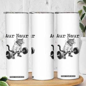 Aur Naur Raccoon Meme Skinny Tumbler Funny Sarcastic Oh No Australian Accent TS14 Print Your Wear