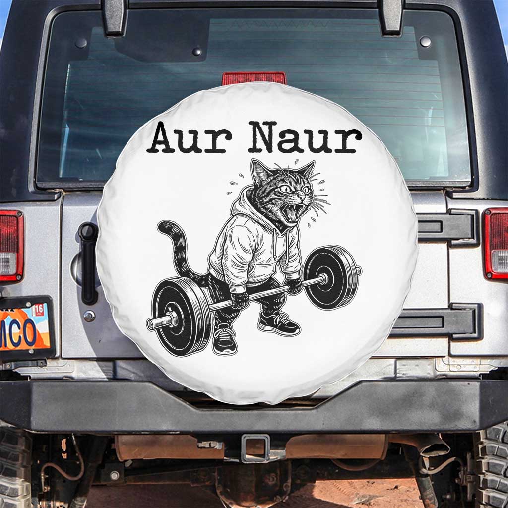 Aur Naur Raccoon Meme Spare Tire Cover Funny Sarcastic Oh No Australian Accent TS14 No hole White Print Your Wear