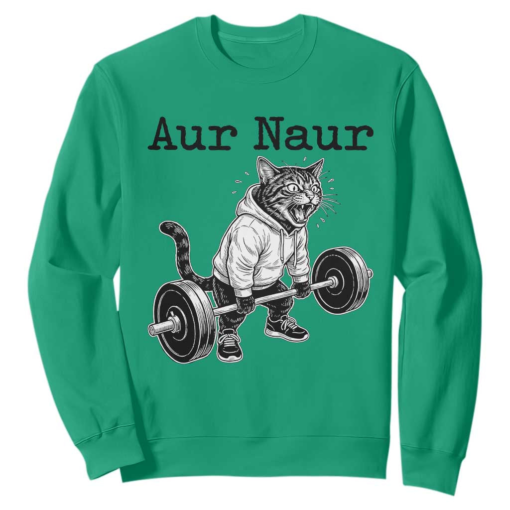 Aur Naur Raccoon Meme Sweatshirt Funny Sarcastic Oh No Australian Accent TS14 Irish Green Print Your Wear