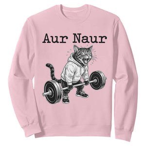 Aur Naur Raccoon Meme Sweatshirt Funny Sarcastic Oh No Australian Accent TS14 Light Pink Print Your Wear